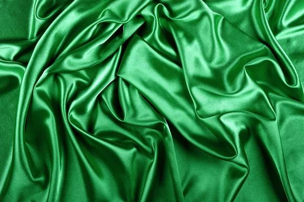 Абстрактный Праздничный Фон Крупный План Зеленой Текстуры Ткани — стоковое фото