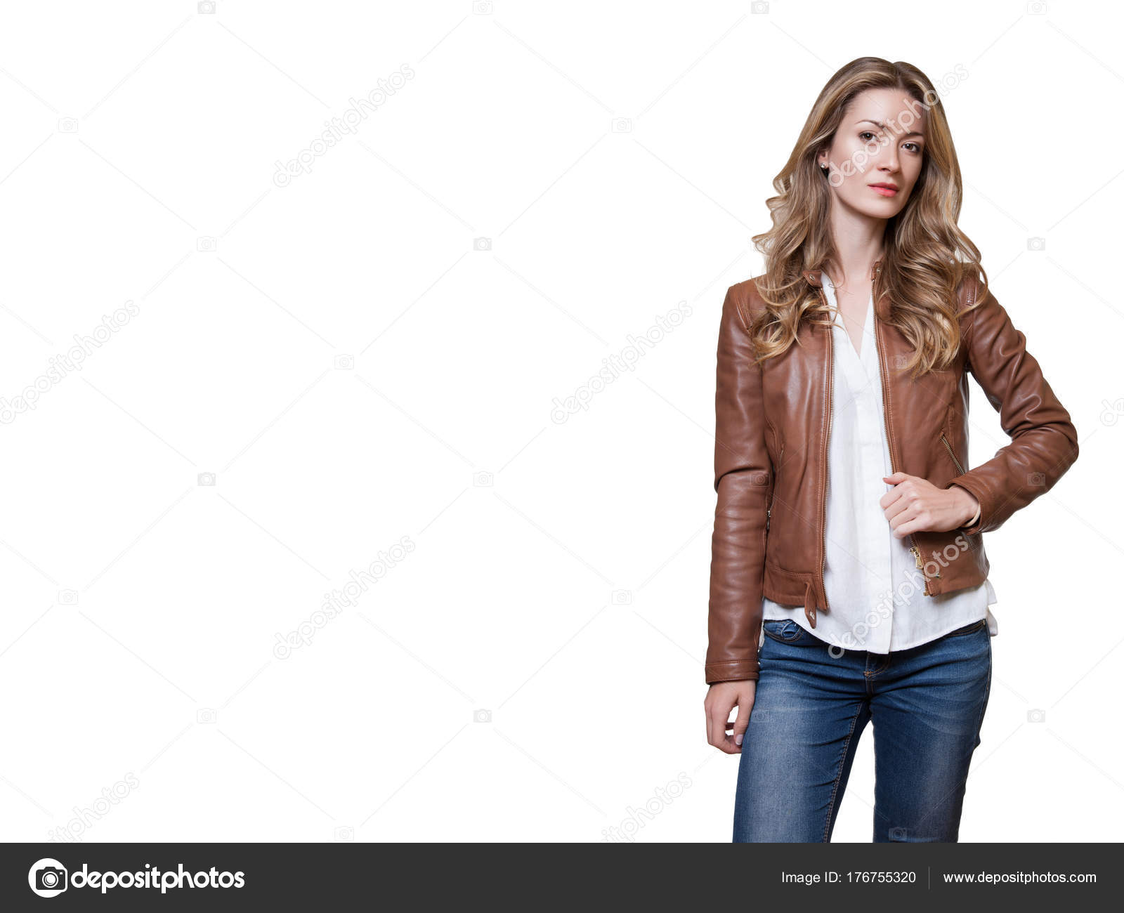shirts to wear with brown leather jacket