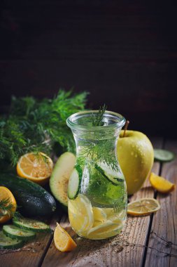 Arka plan çeşitli yeşil sebzeler ile