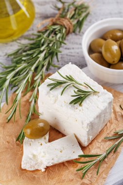 Taze Beyaz Peynir Biberiye Beyaz ahşap hizmet yönetim kurulu ile