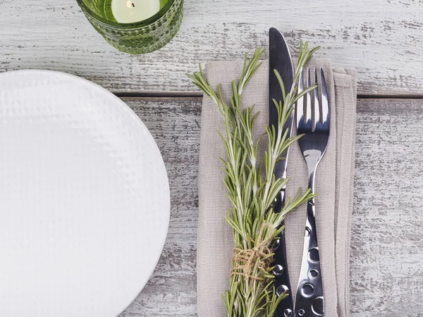 Rosemary ile rustik Tablo ayarı 