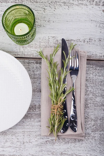 Rosemary ile rustik Tablo ayarı 