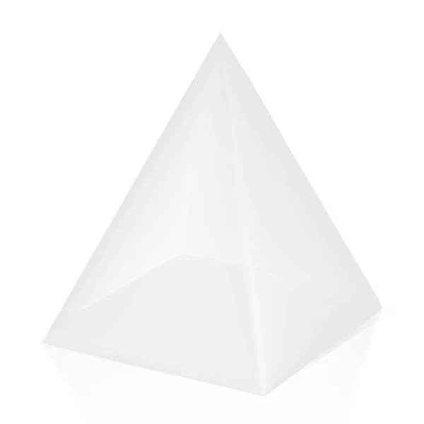 White gray triangular packaging box — Stock Vector