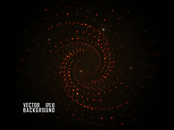 Siyah arka plan üzerinde dönüşüm spiral etkisi REDISH