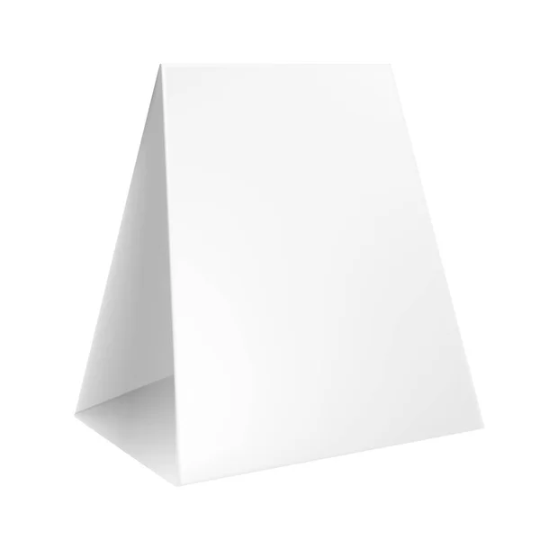 Exposição cinzenta branca da tabela do POI do POS no fundo branco isolado — Vetor de Stock