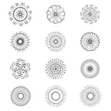 Süsleme öğesi mandala kümesi