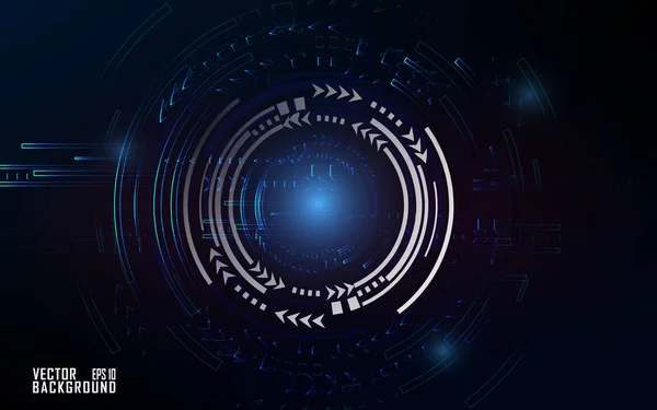 Şirket iş sunumu için koyu renk arka plan üzerinde mavimsi teknoloji etkisi