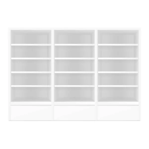 Beyaz gri Pos POI açık/kapalı 3d boş vitrin göstermek 