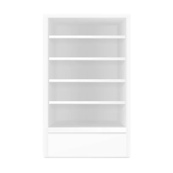 Beyaz gri Pos POI açık/kapalı 3d boş vitrin göstermek 