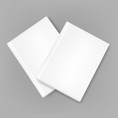 İki ince kitap/dergi şablon kümesi