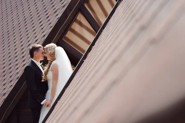 Casamento casal tiros — Fotografia de Stock