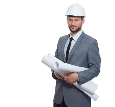 Kendine güvenen mimar çok çizim planları binaların holding.