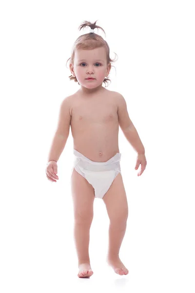 Beyaz izole bezi bebek kız