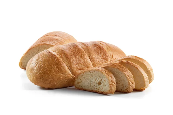 Fresh bread isolated on white — Stock Photo, Image