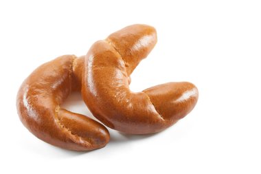 Beyaz izole lezzetli tatlı pasta