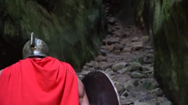 Ortaçağ savaşçı ormanda