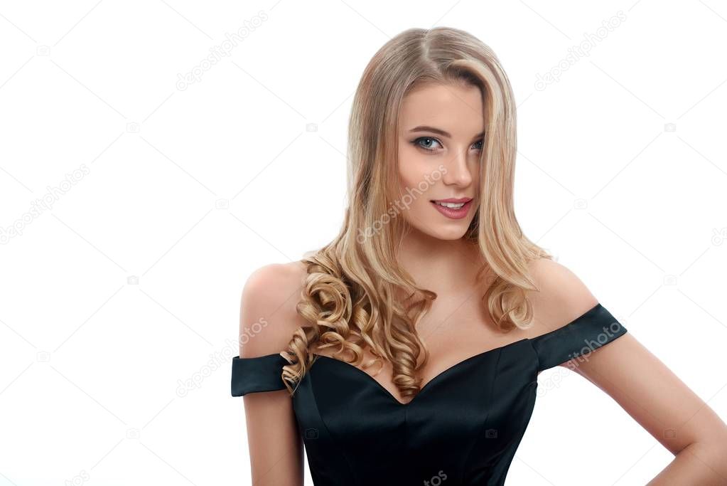 Portrait of a beatiful girl with blonde hair