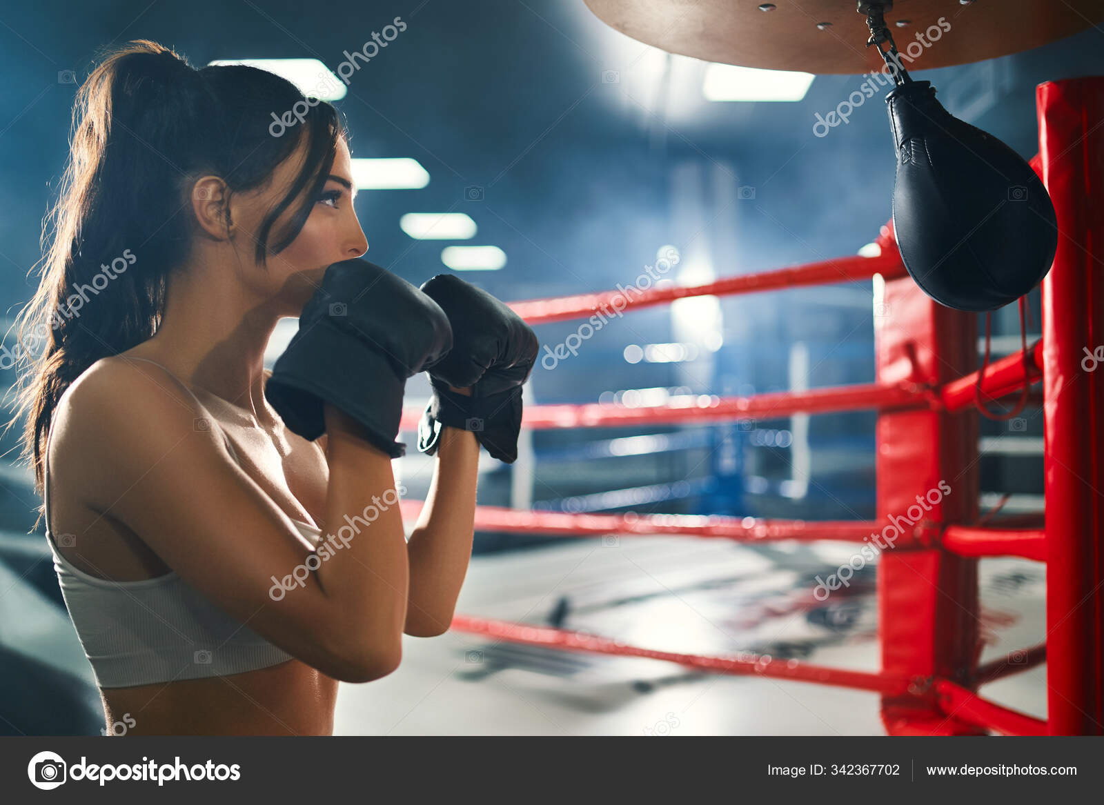 Punching Bag Hits Girl in Face