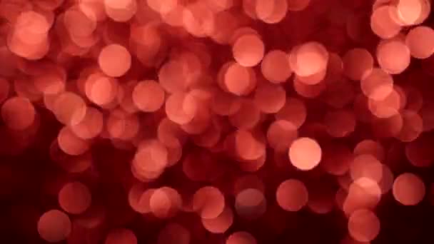 Ruch czerwonych błyszczących rozmytych świateł. — Wideo stockowe