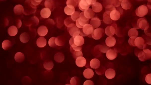 Movimiento de luces borrosas brillantes rojas . — Vídeo de stock