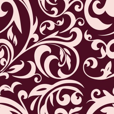 Yaprakları ile Seamless modeli. Çiçek seamless modeli. Vektör ba