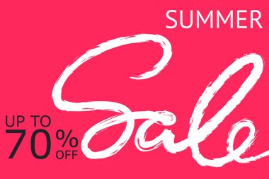 Satış banner şablon tasarımı. El yazısı Satılık