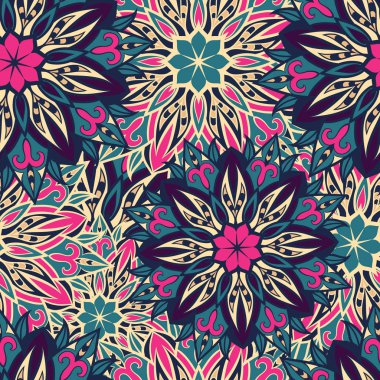 Sorunsuz yuvarlak süsleme desen. Sorunsuz mandala desen