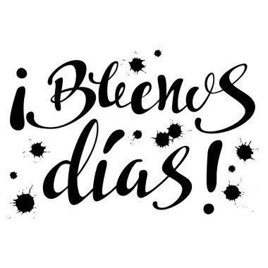 Yazı. El yapımı hat, vektör çizim. Handwritte