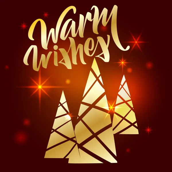 Warm wishes lettering. Hand written Warm wishes poster. Modern h