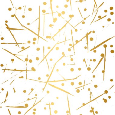 Altın ve siyah seamless modeli. Modern soyut tasarım. El 