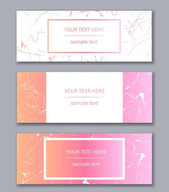 Afiş şablonlar kümesi. Modern soyut tasarım. Elle çizilmiş mürekkep