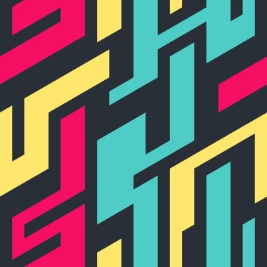 Soyut geometrik renkli desen. Sorunsuz vektör arka plan