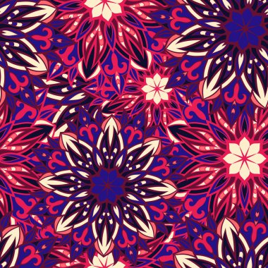 Sorunsuz yuvarlak süsleme desen. Sorunsuz mandala desen