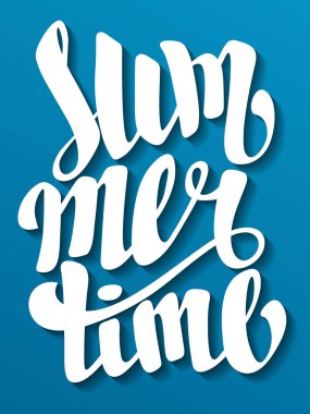 Yaz aylarında yazı. El yapımı hat. El yazılı 