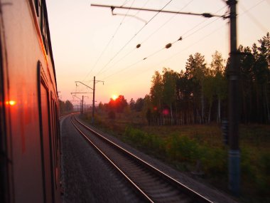 Sunset bulvarında Trans-Sibirya Demiryolu