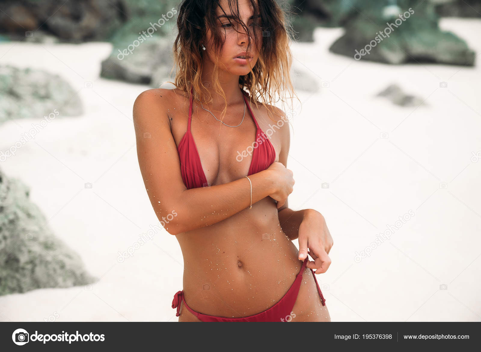 tight fitting bikini