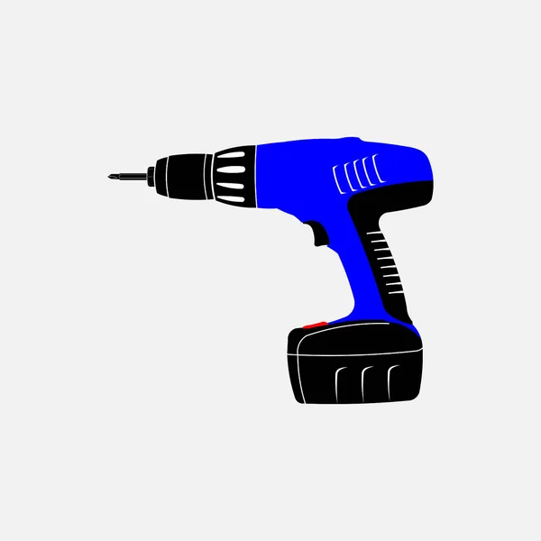 Icon electric screwdriver, repair — Stock Vector