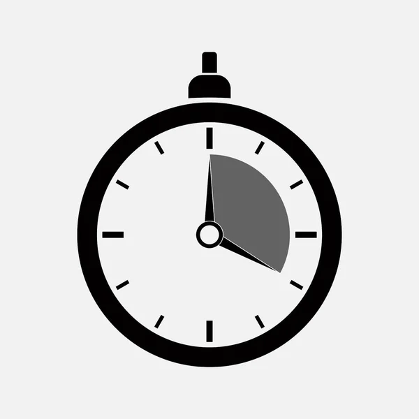Dark icon stopwatch, timer, editable vector image — Stock Vector