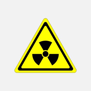 tehlike işareti radyasyon, sembol tehdit