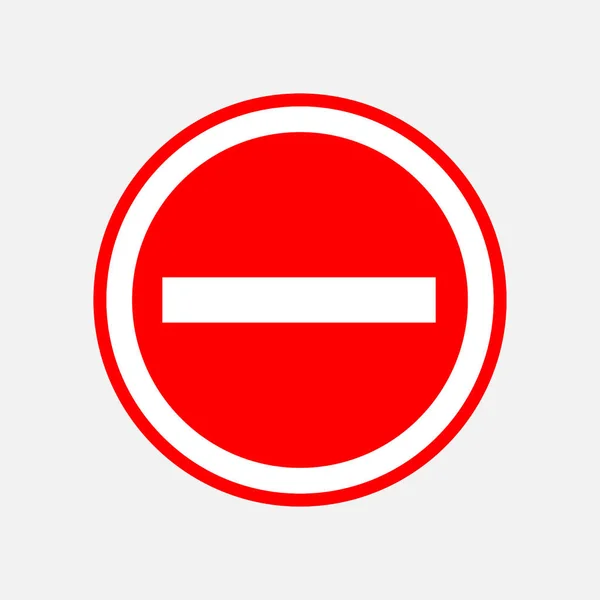 红色圆停车标志停止 — 图库矢量图片