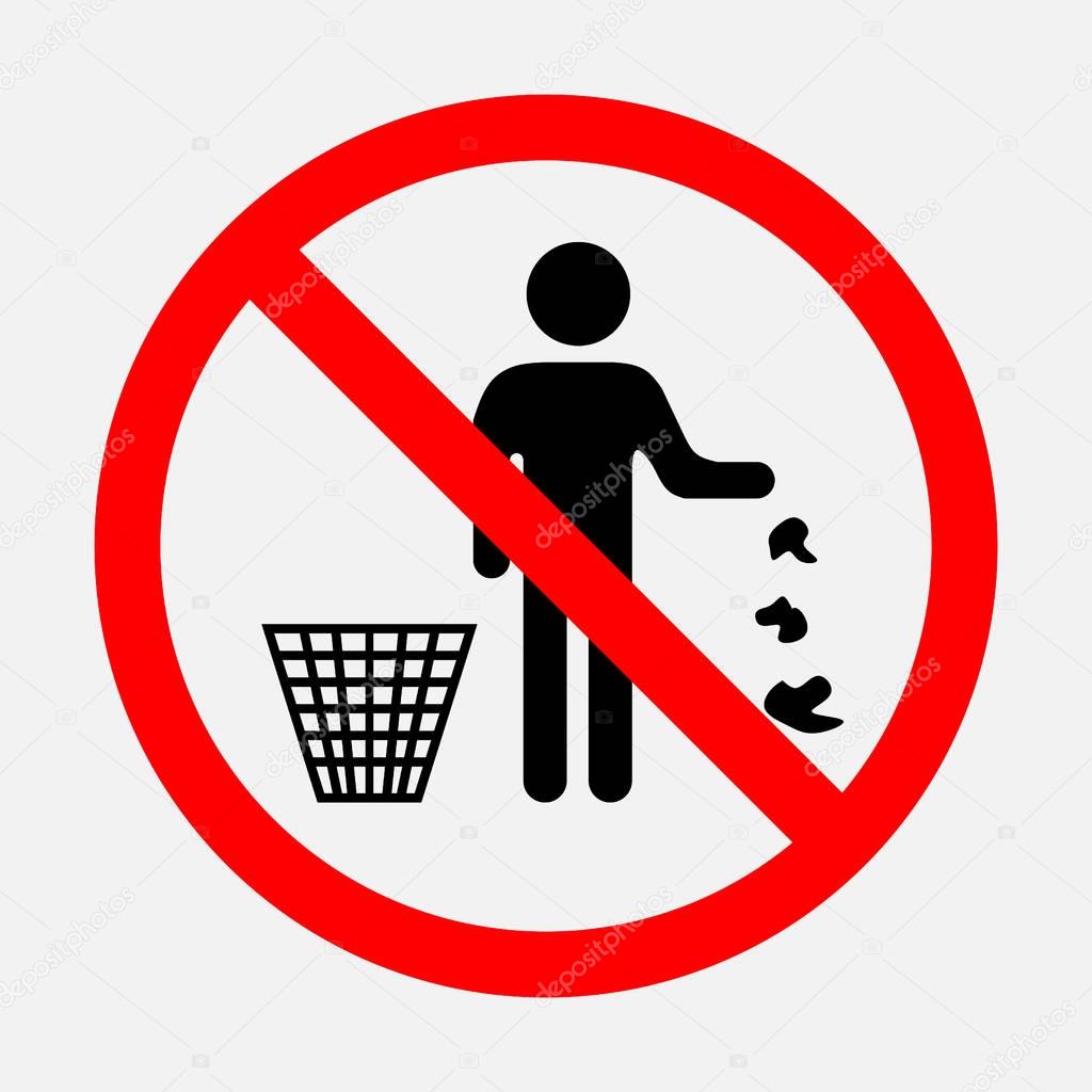 Señalamiento De No Tirar Basura Señalamiento De No Tirar Basura