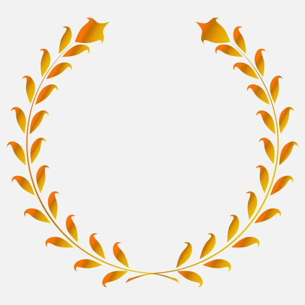 Icon laurel wreath, spotrs design — Stock Vector