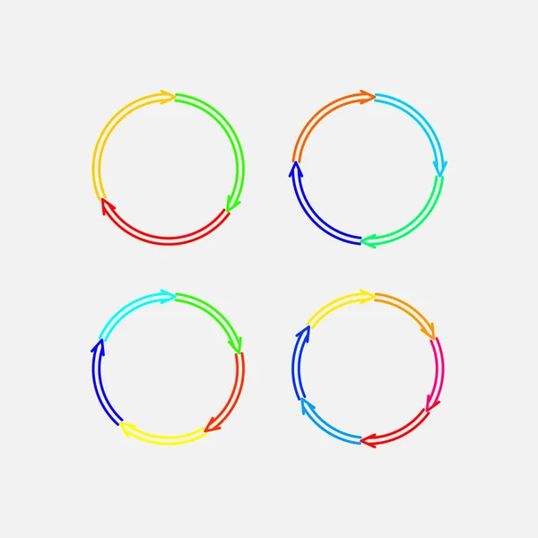 Un ensemble de marques circulaires — Image vectorielle