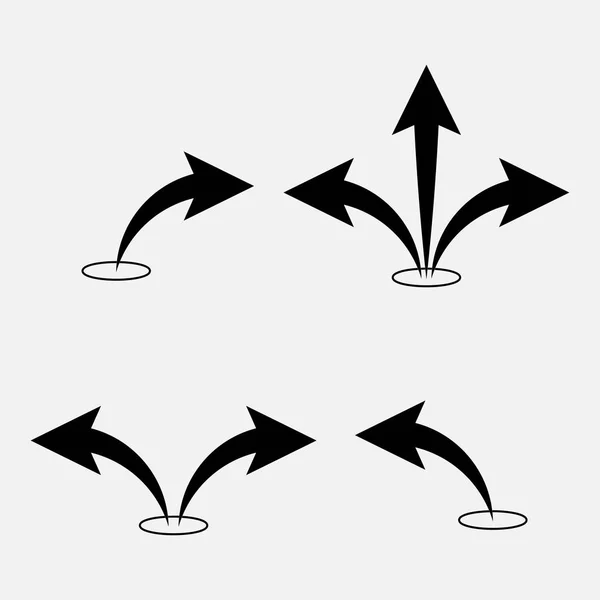 Ikoner riktning tecken, strelochki — Stock vektor