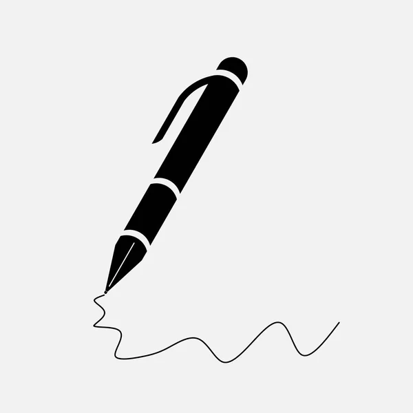 Εικονίδιο στυλό, στυλό, συμπληρώνοντας το έγγραφο — Διανυσματικό Αρχείο