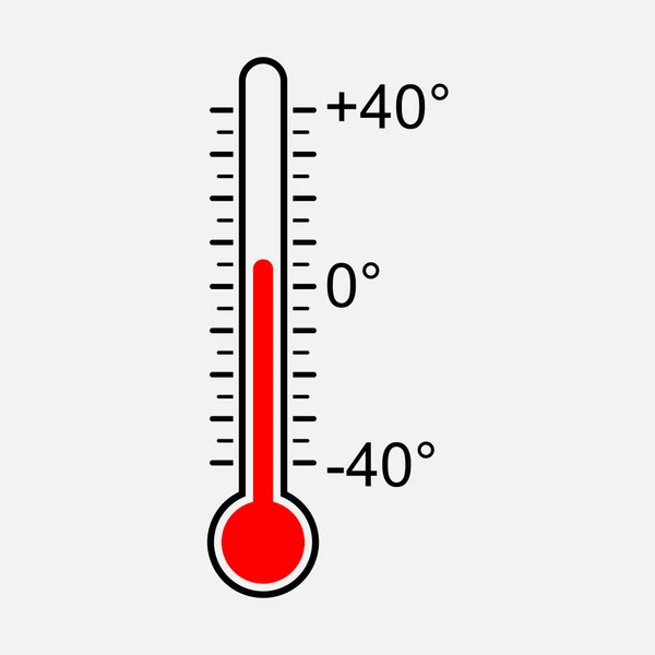 Termómetro icono, temperatura del símbolo — Archivo Imágenes Vectoriales