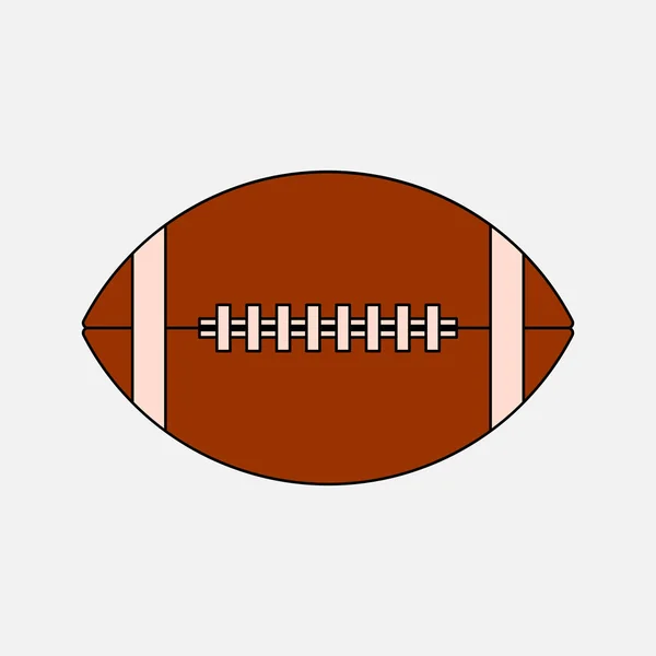 Symbol Ballspiel des American Football, das Spiel des Rugby — Stockvektor