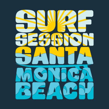 t-shirtler sörf oturumu, t-shirtler santa monica, su sporları