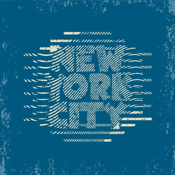 ニューヨーク t シャツ ニューヨーク、タイポグラフィ デザイン グラフィック — ストックベクタ