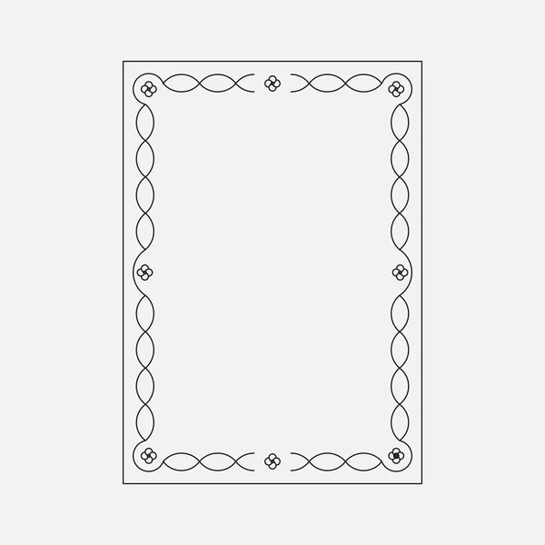 Imagen vectorial, marco ornamental decorativo — Vector de stock